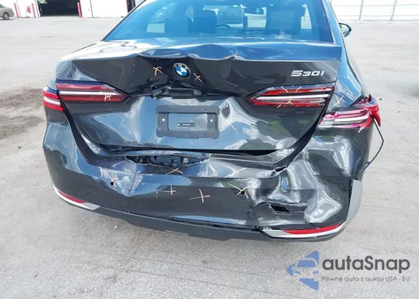 2025 BMW 530 I из США, поврежденный, VIN WBA43FJ01SCU03218